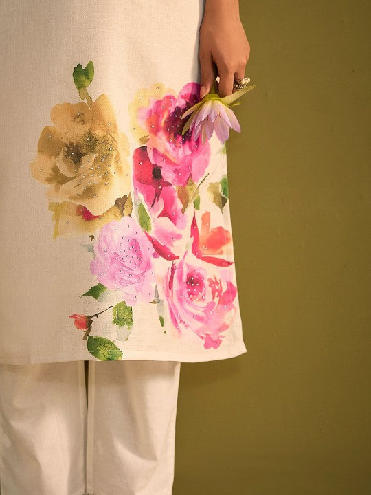 Floral Multicolor Kurta Set