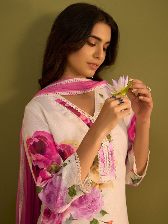 Floral Multicolor Kurta Set