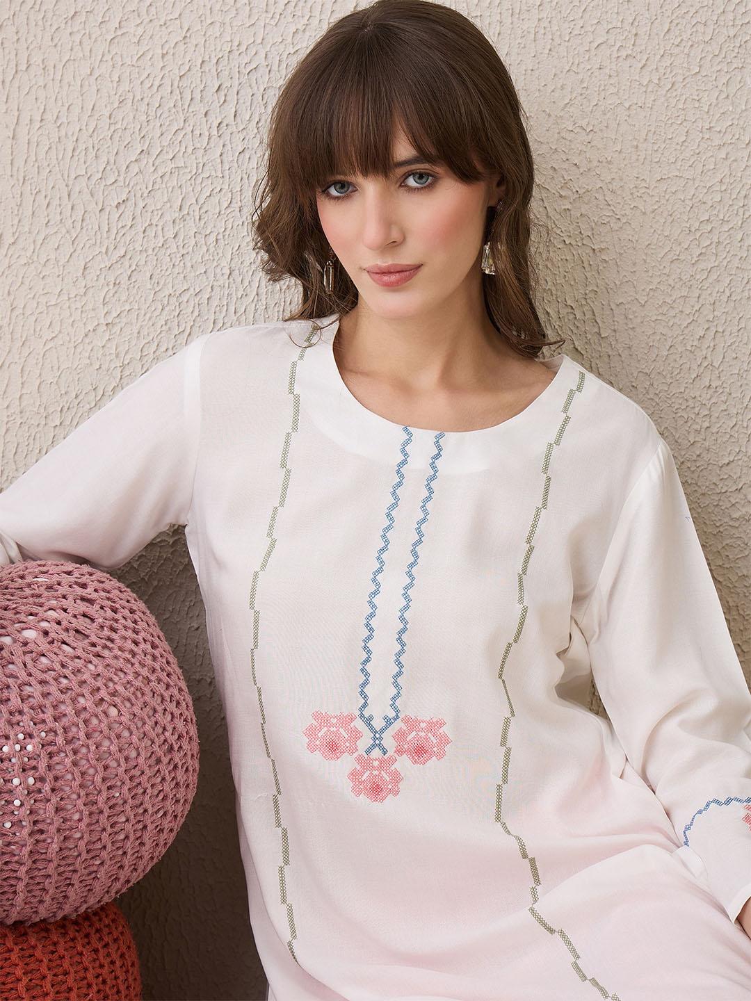 Sufina White Kurta