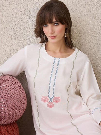 Sufina White Kurta