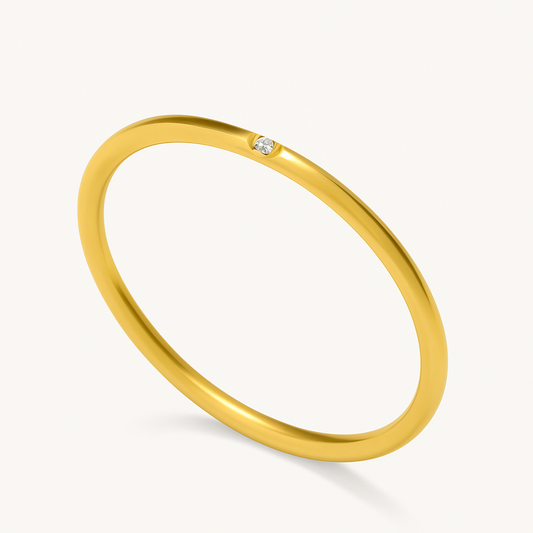 Smooth Thin Stacking Ring