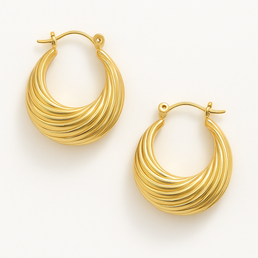 Golden Hoop Earrings