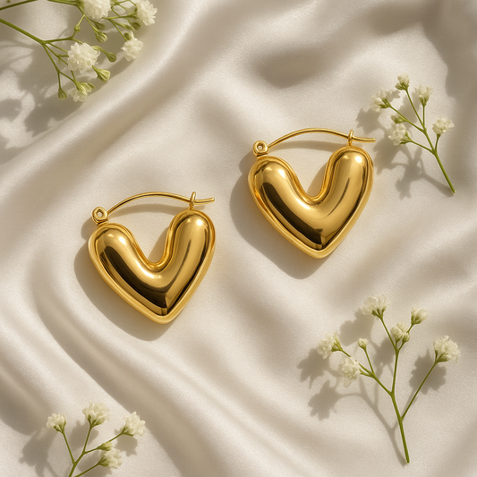 Statement Heart Earrings