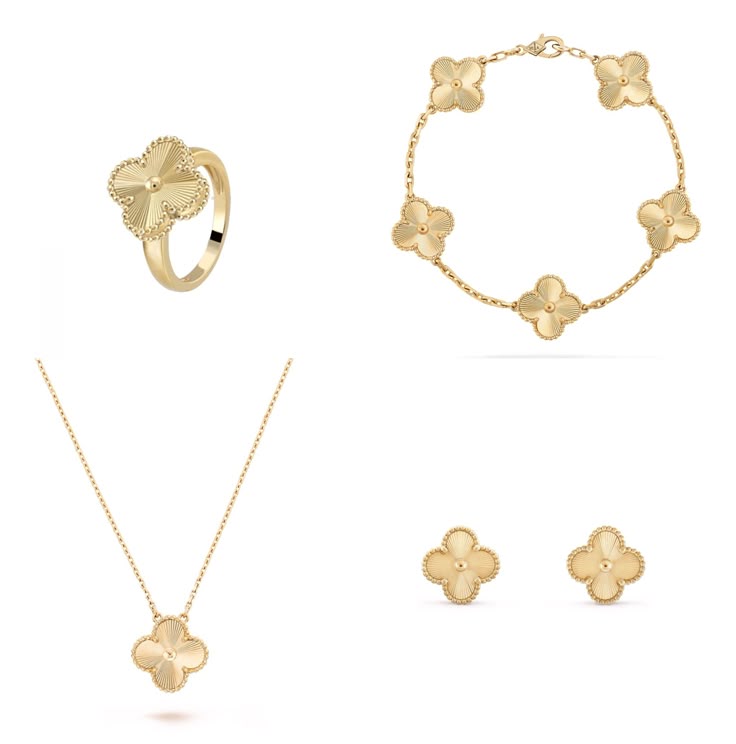 Gold Clover Earrings