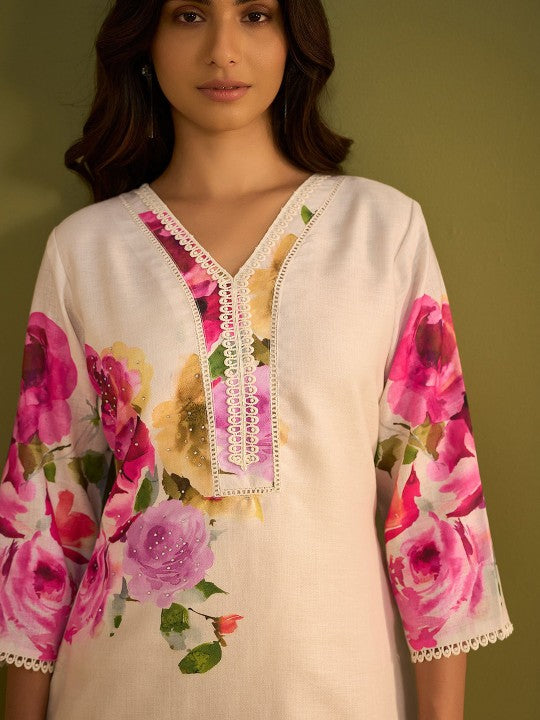 Floral Multicolor Kurta Set