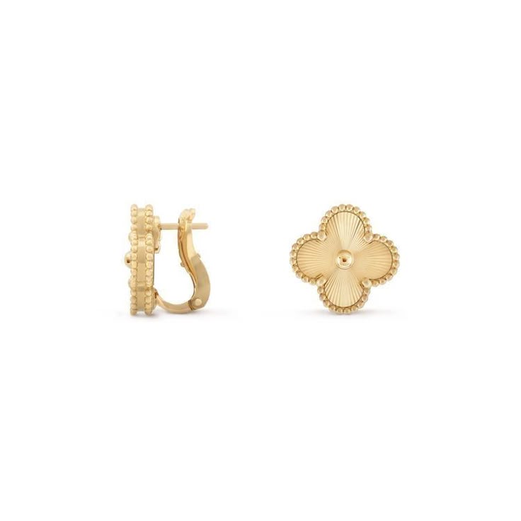 Gold Clover Earrings