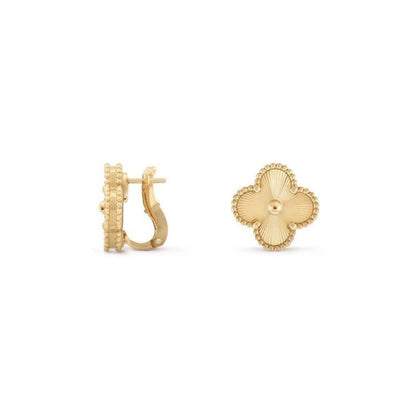 Gold Clover Earrings