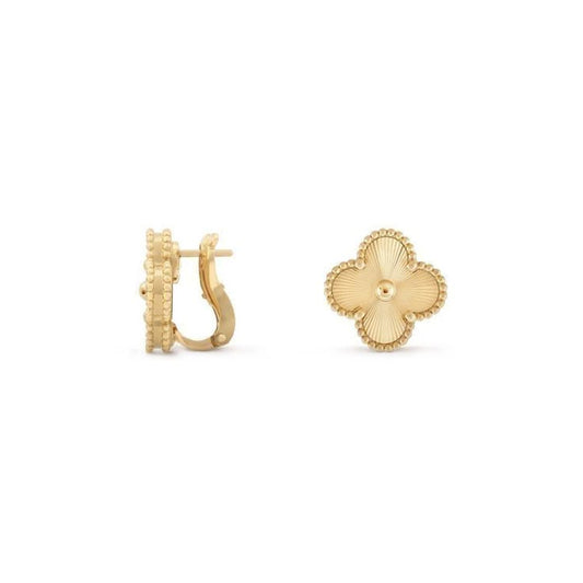 Gold Clover Earrings