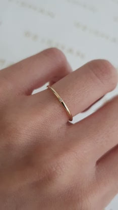 Smooth Thin Stacking Ring